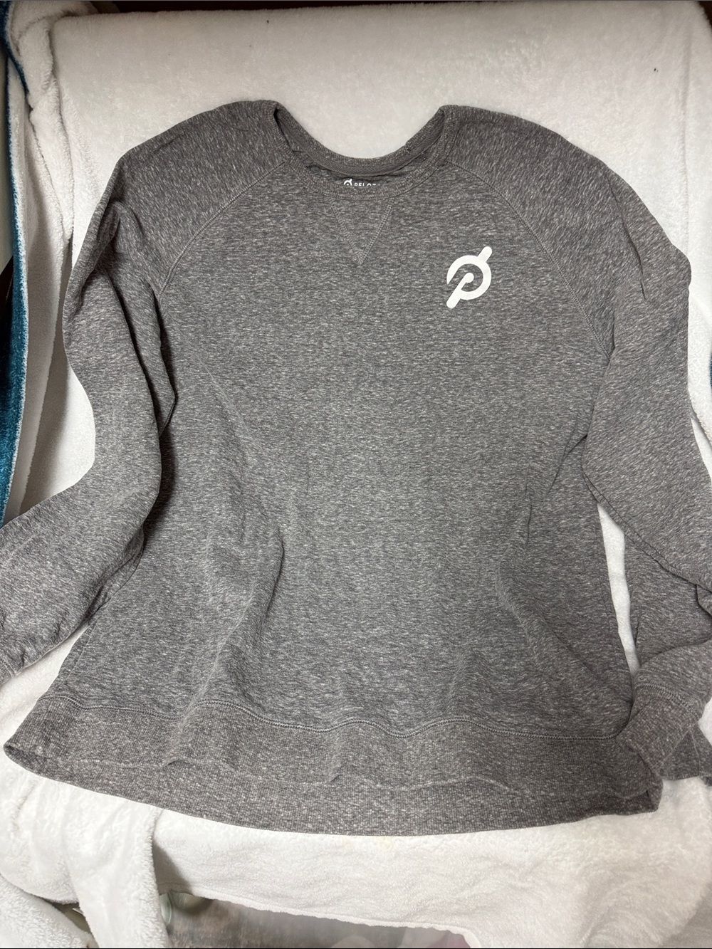 Peloton Gray Crewneck Sweatshirt with White Logo